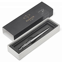 Ручка шариковая Parker Jotter Gel Core Stainless Steel CT, толщина линии M,с гелевым стержнем, хром
