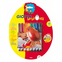 Набор фломастеров цветных Giotto be-be Egg, для рисования, 8 цветов