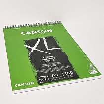 Альбом для графики Canson XL Dessin, мелкое зерно, на пружине, 160 гр/м2, 50 листов