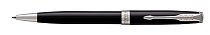 Ручка шариковая Parker Sonnet Lacquer Black CT, толщина линии М, палладий (S0808830)