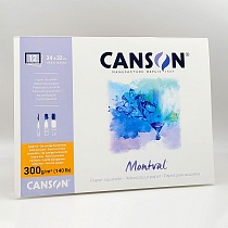 Блок бумаги для акварели Canson Montval, склеенный, 300 гр/м2, 12 листов