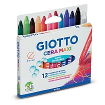 Набор пастели восковой Giotto Cera Maxi, утолщеннные, 12 цветов