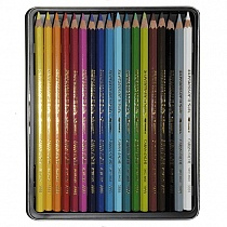 Набор карандашей цветных Carandache Supracolor Soft Aquarelle,18 цветов, металлическая коробкa