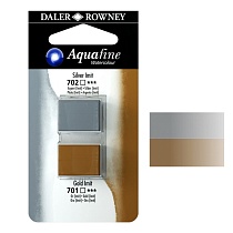 Набор красок акварельных Daler Rowney Aquafine Half Pan Blister Sets, в кюветах, 2 штуки