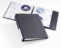 Папка Durable, для CD/DVD, 20 дисков, на кольцах, 5 страниц по 4 кармана, полипропилен