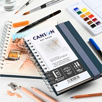 Скетчбук Canson Art Book Saunders Waterford, на пружине по длинной стороне, 300  гр/м2, 20 листов
