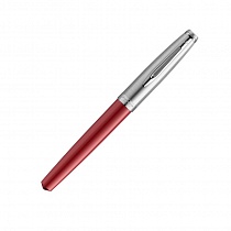 Ручка перьевая Waterman Embleme Red CT, толщина линии F, нержавеющая сталь