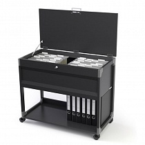 Тележка для подвесных папок Durable Folio, до 100 штук А4, 897 x 736 x 432 мм