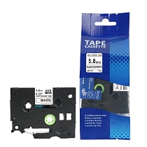 Термоусадочная трубка ahs 211 для принтеров brother, 5.8 мм x 1.5 м, черный шрифт