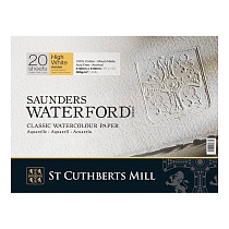 Бумага для акварели ST Сuthberts Mill Saunders Waterford, 300 г/м2, 410 x 310 мм, 20 листов