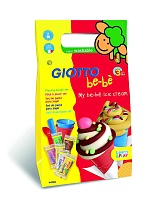 Набор массы для лепки Giotto be-be My Ice Cream, 6 цветов, 5 аксессуаров
