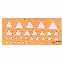 Шаблон Треугольники Domingo Ferrer, 2-38 мм