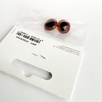 Глаза для игрушек Brunnen Knorr Prandell, пришивные, стеклянные, 14 мм, 2 штуки, блистер
