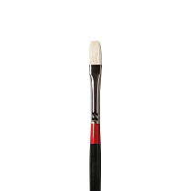 Кисть щетина удлиненная плоская Daler Rowney Georgian, длинная ручка