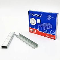 Скобы 3 - 6 мм для мебельного степлера Kangaro,1000 штук