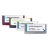 Табличка информационная настенная Durable Click Sign, 149 x 52.5 мм, пластик