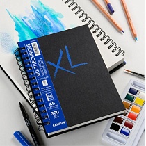 Скетчбук для смешанных техник Canson XL Book Textured, на пружине, 300  гр/м2, 34 листа