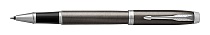 Ручка-роллер Parker IM Metal Core Dark Espresso CT, толщина линии F, хром (S0856410)