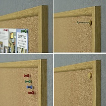 Доска пробковая 2х3 OfficeBoard, МДФ, 180 x 120 см