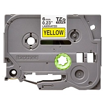 Картридж brother tze 611 с лентой 6 мм х 8 м, пластик, черный шрифт