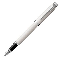 Ручка перьевая Parker IM White CT, толщина линии F, хром