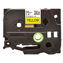 Картридж brother tze-fx661 с гибкой лентой 36 мм х 8 м, черный шрифт