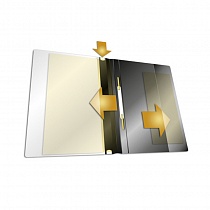 Папка - скоросшиватель для документов Durable Duraplus, с прозрачной обложкой, А4+, ПВХ