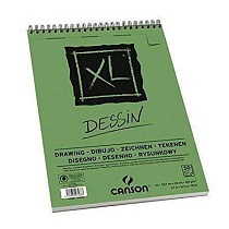 Альбом для графики Canson XL Dessin, мелкое зерно, на пружине, 160 гр/м2, 50 листов