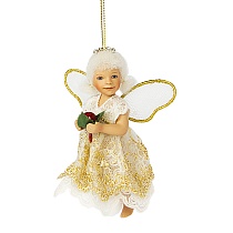 Кукла коллекционная авторская Birgitte Frigast Ангел с ягодами