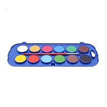 Набор красок акварельных Giotto Colour Blocks Mini, сухие, в таблетках, с кистью, 12 цветов