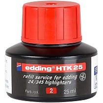 Чернила для заправки текстовыделителей e-345 и e-24 edding HTK25, 25 мл