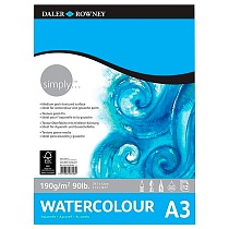 Альбом для акварели Daler Rowney Simply, 190 гр/м2, 12 листов
