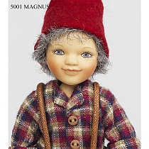 Кукла фарфоровая Birgitte Frigast Magnus, 15 см