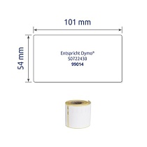 Этикетки для принтеров DYMO Avery Zweckform, для рассылки, белые, 54 х 101 мм, 220 штук