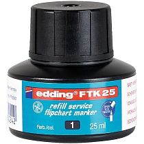 Чернила для заправки флипчарт-маркеров edding FTK25, пигментные, 25 мл
