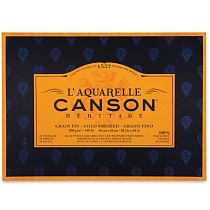 Блок бумаги для акварели Canson Heritage, среднее зерно, склеенный, 300 гр/м2, 46 x 61 см, 20 листов