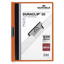 Папка с клипом Durable Duraclip, до 30 листов, А4, ПВХ