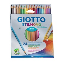 Набор карандашей цветных акварельных Giotto Stilnovo Acquarell, 24 цвета, картонная коробка