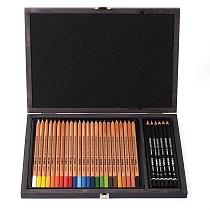 Набор карандашей цветных и чернографитных Lyra Rembrandt Polycolor + Art Design Set, 30 штук