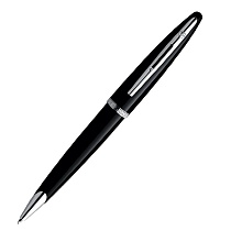 Ручка шариковая Waterman Carene Black Sea ST, толщина линии М, посеребрение