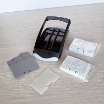 Подставка для визиток перекидная Durable Visifix Desk, до 200 карточек, A-Z, 24.5 x 13.1 x 6.7 см
