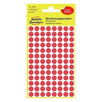Этикетки-точки самоклеящиеся удаляемые Avery Zweckform, круглые, d-8 мм, 104 штуки на листе, 4 листа