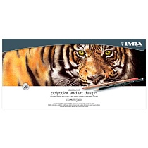 Набор карандашей цветных и чернографитных Lyra Rembrandt Polycolor + Art Design Set, 48 штук