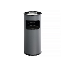 Корзина для мусора с пепельнцией Durable, 17 литров, 620 x 260 мм, алюминий