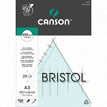 Бумага для черчения и графики Canson Bristol, 250 гр/м2, 50 x 65 см