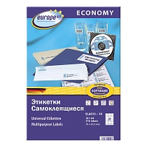 Этикетки самоклеящиеся Avery Zweckform Европа-100, белые, 70 x 42.3 мм, 21 шт. на листе, 18 листов