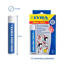 Мелок профессиональный для резины и автопокрышек Lyra, маркировочный, 15 мм