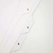 Разделитель листов А4 картонный цифровой Quantus Люкс, 1-6, 190 г, 6 листов
