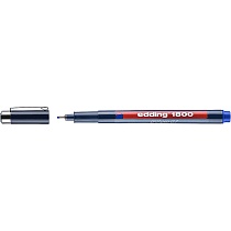 Ручка капиллярная edding 1800, круглый наконечник, 0.7 мм