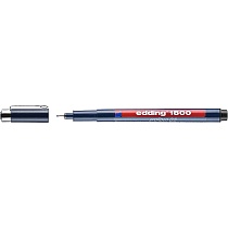 Ручка капиллярная edding 1800, для черчения, круглый наконечник, 0.1-0.5 мм, блистер